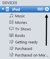 Disconnect iPod