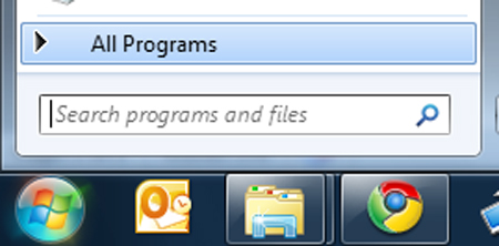 Windows all programs