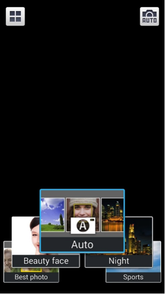 Android phone camera options screenshot