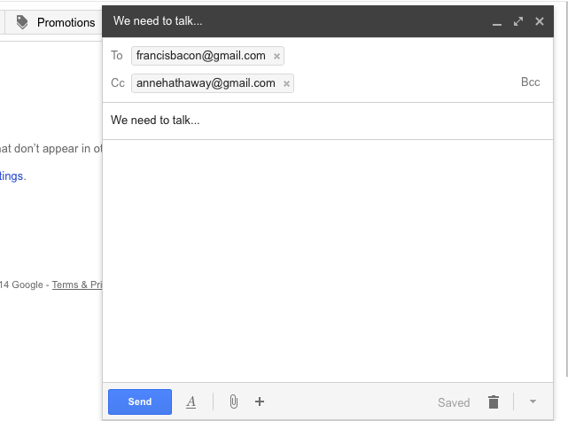 Gmail: Sending Email