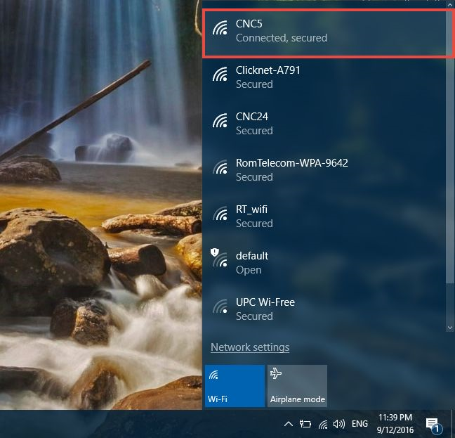 your windows 10 PC is finally connected to the internet