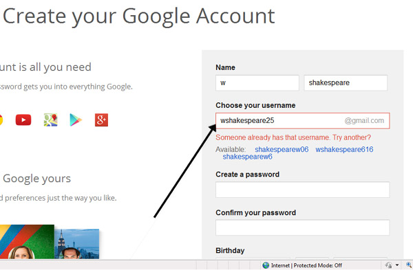 How to create gmail account?