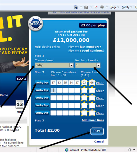 want to play lotto online