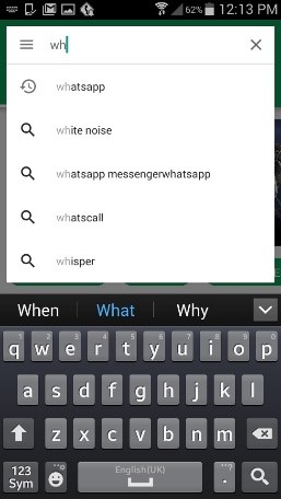 search for whatsapp in the playstore