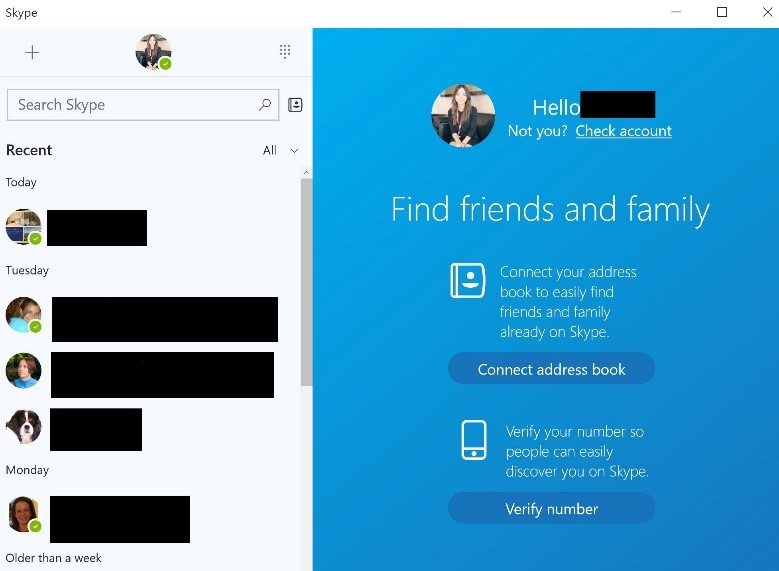 find friends and family using your address book