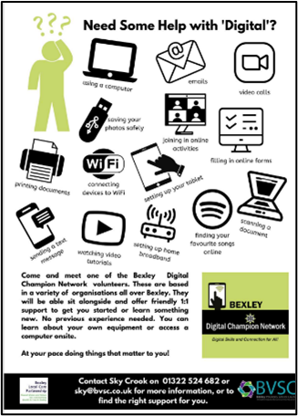 Poster about Bexley Digital Champions Network