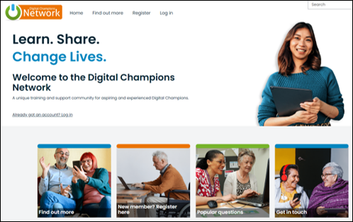 Digital Champions Network home page